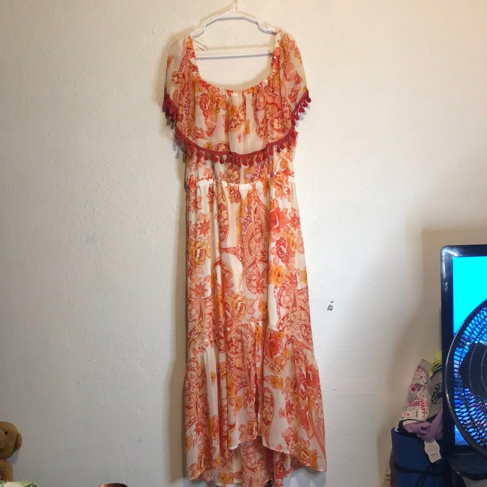 Fashion Nova off the shoulder Maxi Dress
